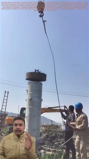 Gravity-Powered Pole Installation That Saves Time & Cost #shortsfeed #shorts #trending