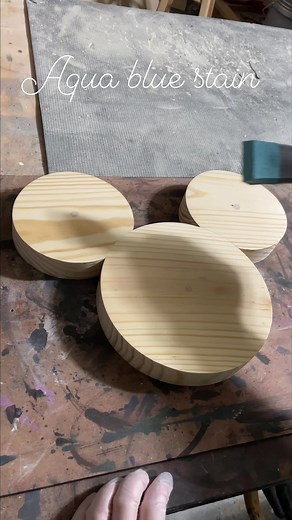 Aqua blue stain #woodworking #satisfying #asmr | Foxhouse Wood Work LLC