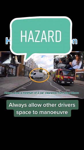 Deal with hazards in good time. Stop early when giving way #drivingtips #driving #lesson #test #pass #tips #london