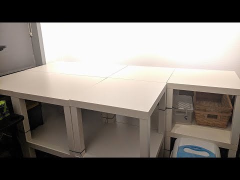 How to build a LEGO table out of IKEA LACK tables