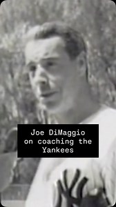 Rare 1961 interview of Joe DiMaggio taken during spring training in Florida as he was coaching the Yankees. That same year the Yankee team had the unexpected visit of Marilyn Monroe, who had flown down to spend a couple of weeks with Joe. #joedimaggio #yankees #baseball | Finding Joe DiMaggio