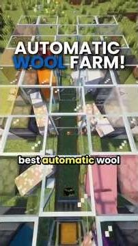 Best Automatic Wool Farm! #minecrafttutorial #minecraftfarm #minecraftbuilding #Minecraft #english