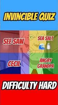 INVINCIBLE QUIZ! #invincible #shorts