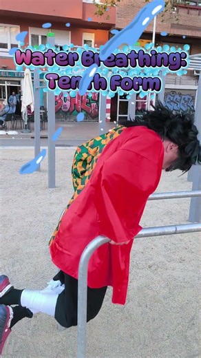 How I train vs Giyu Tomioka training 🌊 #Shorts #DemonSlayer