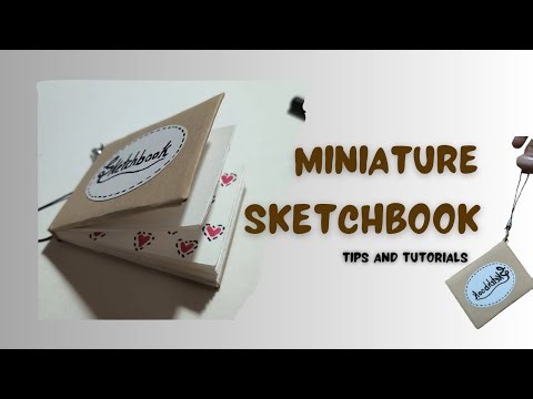 📖 "DIY Miniature Sketchbook | Handmade Craft & Art Journal"#craft #diy #handmade