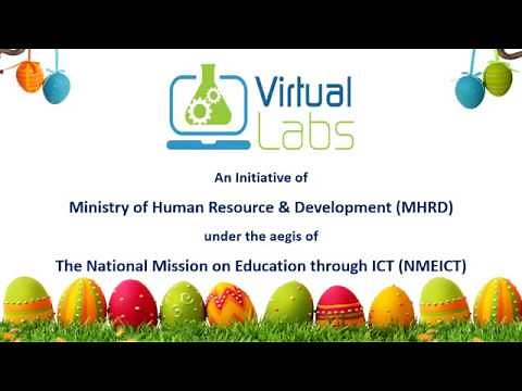 "Virtual Labs" an initiative of MHRD, Government of India