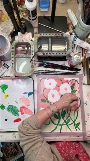 Stop Being Afraid of Acrylic Paint #shorts #tutorial