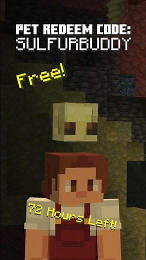 You have 72 hours to claim this Baby Sulfur Cube Pet for free using the code: SULFURBUDDY