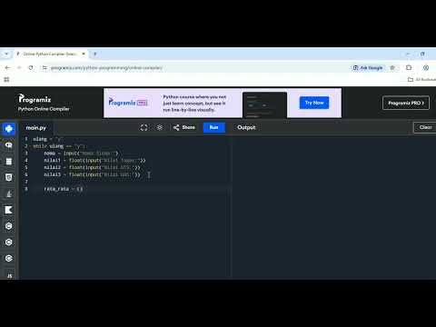 Program Python Untuk Menentukan Kelulusan Siswa Menggunakan Kalkulator Nilai Sederhana