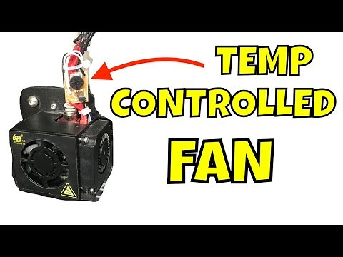 DIY Temperature Controlled Hot End Cooling Fan on Creality Ender 3