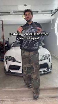 Installing wind deflector’s on the Supra! Use code EDDY @korzacarbon #eddysoto #bmw #supra #carmods