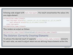 How to Correctly Loop in XSLT for XML Processing