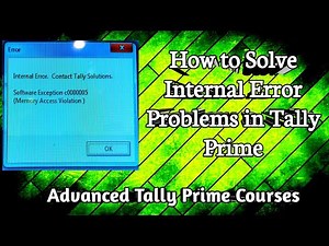 Fixing Tally Prime Internal Errors - A Complete Guide