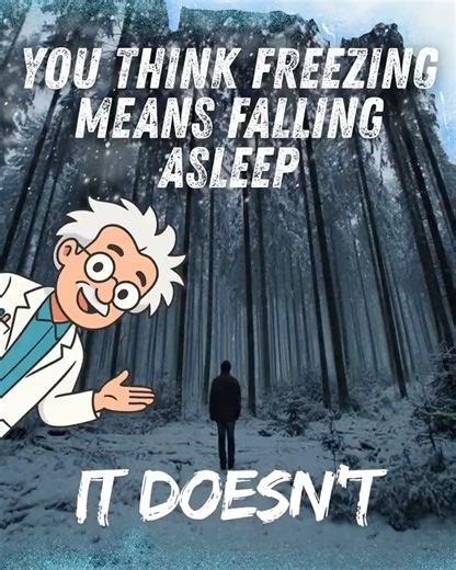 You Think Freezing Means Falling Asleep — It Doesn’t