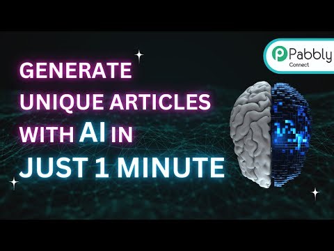 How to Generate Unique Articles with AI in Just 1 Minute