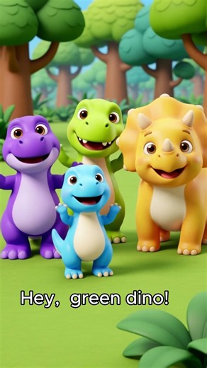 The Little Green Dinosaur Dance! 🦖 Big Feet Stomp & Jump Song | Nursery Rhymes & Kids Songs