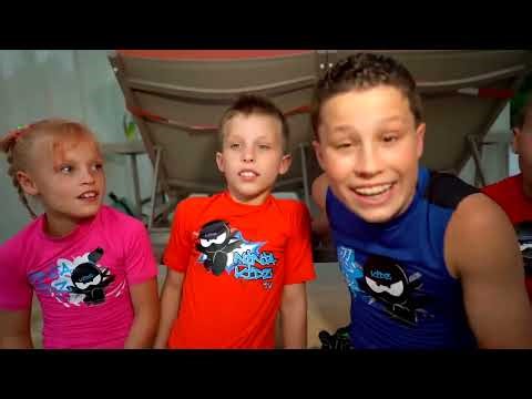 Ninja Kidz TV! Hide and Seek from Mom and Dad in Cancun Mexico