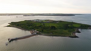 (Best viewed wide screen) The scale of our historic island can be best apppreciated from above. Our 24 acre Fortress was a colossal undertaking, requiring thousands of men, hundreds of horses and over 2 million bricks to create. It was set down into the island summit as the engineers dug out of the top of the island, shaving off dozens of feet & incredible tonnage, using dymanite and sheer graft. It would be home to the armies of two nations, with the British resident from 1779 until 1938, and t
