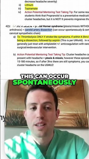 Carotid Artery Dissection: Recognizing Symptoms and Treatment | Neuro for IM Shelf & USMLE Step 2/3