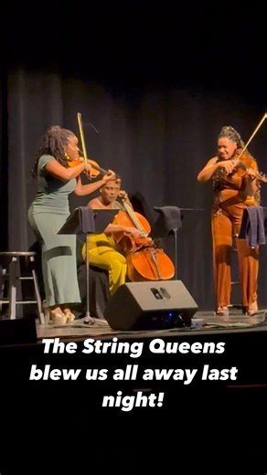 The String Queens were pure magic last night! ✨ Thank you Greensboro for coming out and supporting such incredible musicians. The audience got to be part of the performance the entire time as we clapped and sang along in call and response. Please come back soon TSQ. 🎻 | The Carolina Theatre