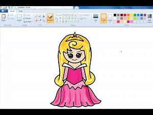 How to Draw Disney Sleeping Beauty Aurora Cute step by step