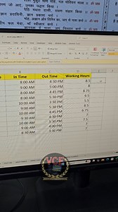1.4K views · 265 reactions | Find working hours in Excel #msexcel #excel #exceltutorial #exceltraining #computer #pctips #reels #reelsinstagram #reelsfb #vanyaclasses #education #teaching #teachingmethods | Vanya Classes | Facebook
