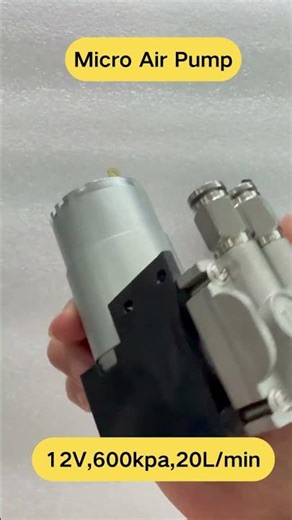 12V Micro Air Pump 600kpa | High Pressure Mini Air Compressor 20L/min