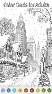 Coloring game designed for all ages. Easy to use and eye-friendly: larger numbers🎨✨ | Color Oasis