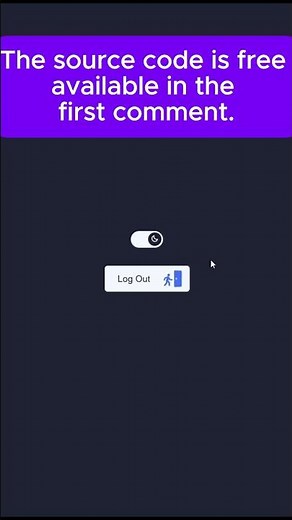 🎨 Day/Night Toggle Switch & Animated Logout Button | HTML CSS JavaScript Tutorial
