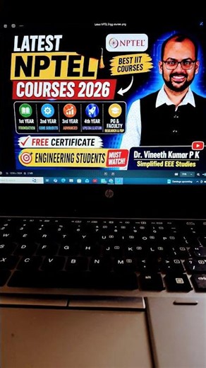 Latest NPTEL courses for engineering students 2026 |NPTEL new courses 2026