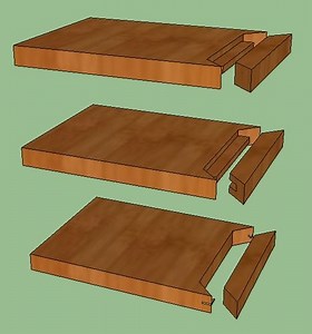 Breadboard Edgebanding joint for shelf.