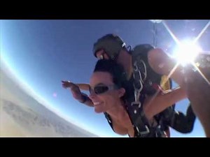 Bikini Girl Skydiving in Las Vegas