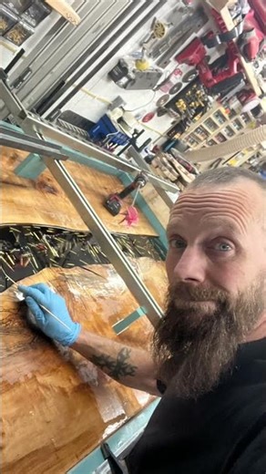 Bullet table build video coming soon!#resin #bullet #epoxy #freedom #epic #woodworking