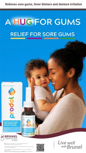 Is a teething baby keeping the whole house awake? Prodol Solution helps ease gum pain and discomfort, helping your little one—and you—get some much-needed rest. Ask your pharmacist for more information. Find out more: https://zurl.co/qyzgf #TeethingRelief #BabyHealth #ParentingTips #SleeplessNights #GumPain #HappyBaby #PharmacyAdvice #InfantCare #FamilyWellness | Brunel Laboratoria