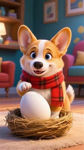 Dog Hatches a "Surprise Egg"! | Funny Corgi Adventure Animation” #cartoon #corgi #cutedog