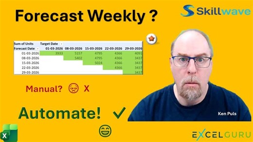 Building a Weekly Forecast History Using Power Query (Without Manual Work!) | Ken Puls