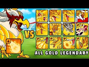 Gryphynos Dynamon NEW Exclusive Skill vs All Gold Legendary Dynamons | Dynamons World 1.11.70