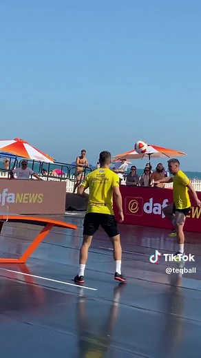 Top notch gameplay in the Men’s Doubles final 🔥 #Teqball #WorldIsCurved #Teq #TeqballTourMiami #USA #Miami