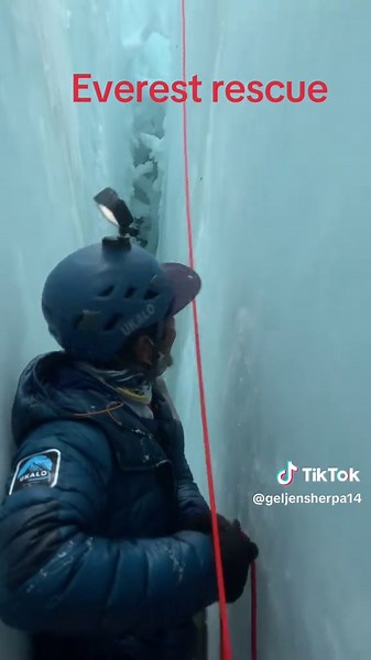 Challenging Sherpa Rescue in Deep Crevasse on Everest