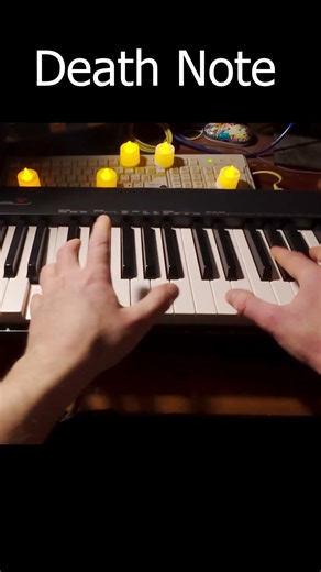 POV Death Note OP1 | easy piano cover #piano #music #shorts