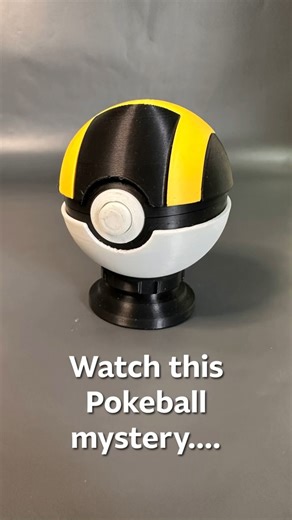 This 3D Printed Pokeball Actually Opens 🟡⚫