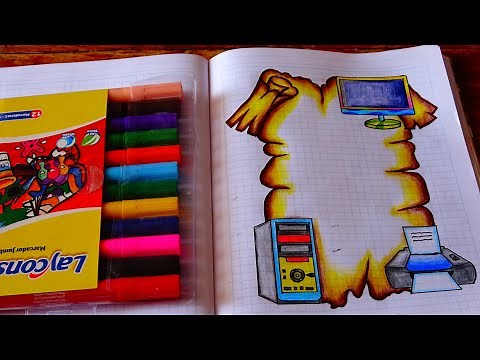 Caratula para Curso de Computación / Draw computer