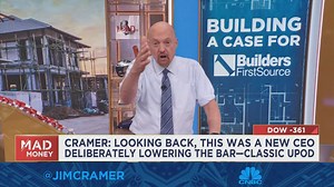 It's worth buying Builders FirstSource on weakness as mortgage rates move higher, says Jim Cramer