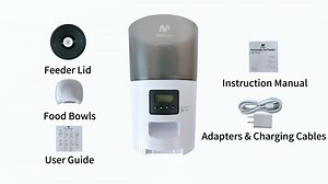 IMIPAW Automatic Cat Feeders, 3L Timed Cat Food Dispenser with Clog-Free Design, Dog Pet Feeder