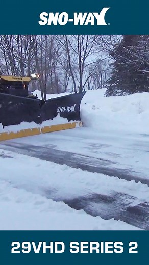Conquer winter with the Sno-Way 29VHD Series 2 snowplow! Engineered for maximum durability and efficiency, this plow handles the toughest jobs with ease, thanks to its advanced Down Pressure® Hydraulic System and high-strength steel blade. Perfect for contractors and serious snow removal needs, it delivers power, precision, and reliability in every pass. Clear snow faster and safer this season—choose the Sno-Way 29VHD Series 2 snowplow! | SnoWay Plows & Spreaders
