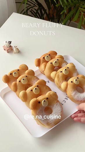 Beary Fluffy Donuts Recipe | Homemade Sweet Treats
