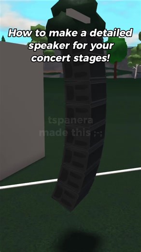 How to make a detailed speaker in bloxburg! #fyp #viral #bloxburg #taylorswift #concert