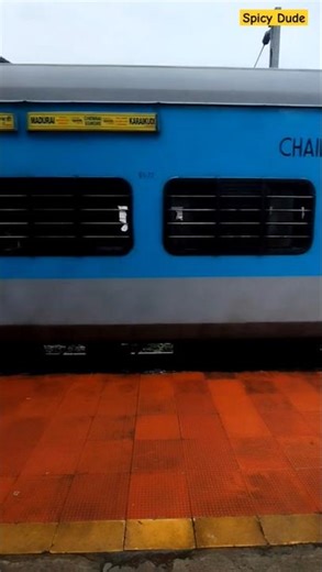 Pallavan🏁Express12606 #karaikudi 👉 #chennaiegmore #indianrailways #chennai #trainspotting #tambaram