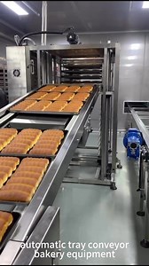 automatic baking tray conveyor line#bakerymachines #bakerymachine #bakeryequipment #bakeryequipments #croissant #toast #bakerymachinery #toast | Kellyqu bakery solution