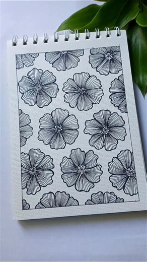 Easy drawing of beautiful flower designs✨#art #shorts #drawing #satisfying #flowers